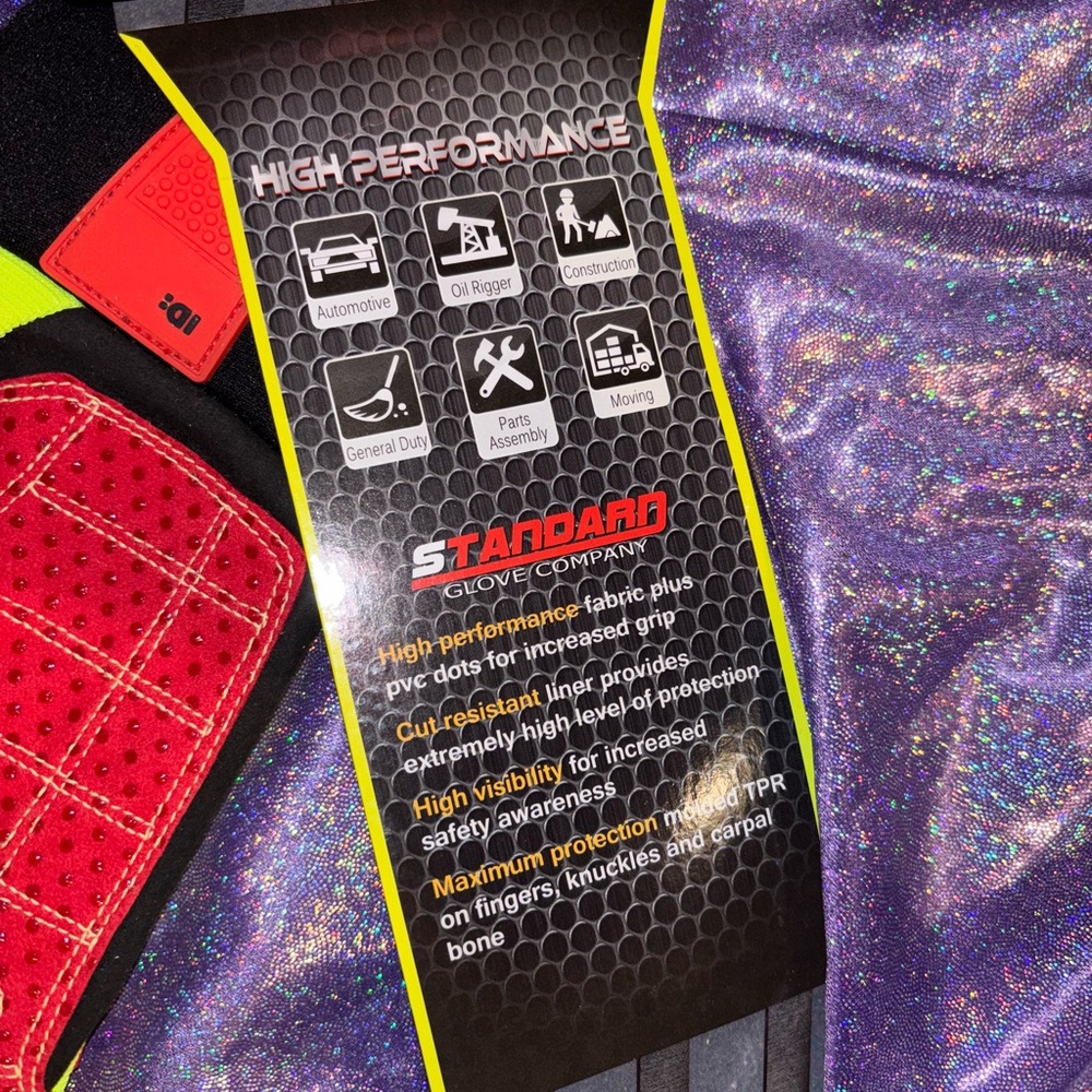 Rig Raptor Neon Work Gloves - Picture 8 of 11
